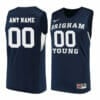 Custom BYU Cougars Jersey College Basketball Name and Number Elite Navy 3 Custom BYU Cougars Jersey College Basketball Name and Number Elite Navy