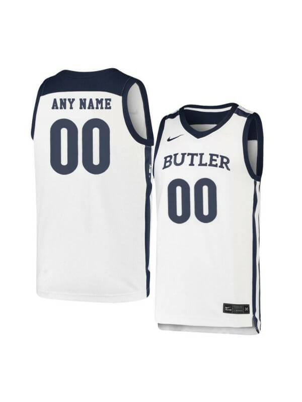 Custom Butler Bulldogs Jersey College Basketball Name and Number Elite White 6 Custom Butler Bulldogs Jersey College Basketball Name and Number Elite White