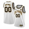 Custom California Golden Bears Jersey College Basketball Name and Number White