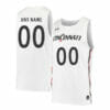 Custom Cincinnati Bearcats Jersey College Basketball Name and Number White Retro