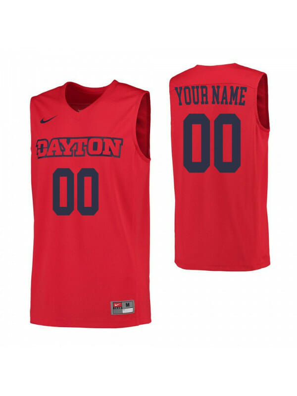 Custom Dayton Flyers Jersey College Basketball Name and Number Elite Red 6 Custom Dayton Flyers Jersey College Basketball Name and Number Elite Red