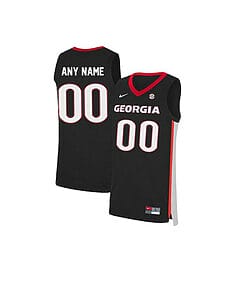 Custom Georgia Bulldogs Jersey College Basketball Name and Number Elite Black