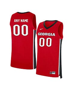 Custom Georgia Bulldogs Jersey College Basketball Name and Number Elite Red