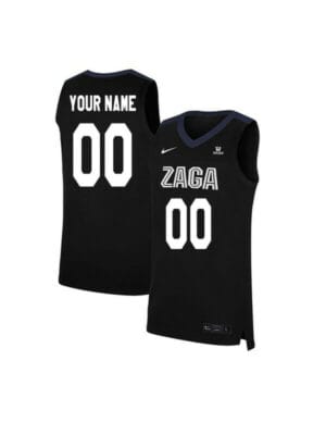 Custom Gonzaga Bulldogs Jersey College Basketball Name and Number Elite Black 6 Custom Gonzaga Bulldogs Jersey College Basketball Name and Number Elite Black