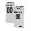 Custom Gonzaga Bulldogs Jersey College Basketball Name and Number Elite White 3 Custom Gonzaga Bulldogs Jersey College Basketball Name and Number Elite White