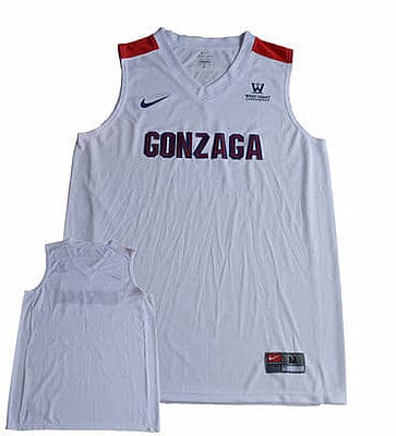Custom Gonzaga Bulldogs Jersey College Basketball Name and Number White
