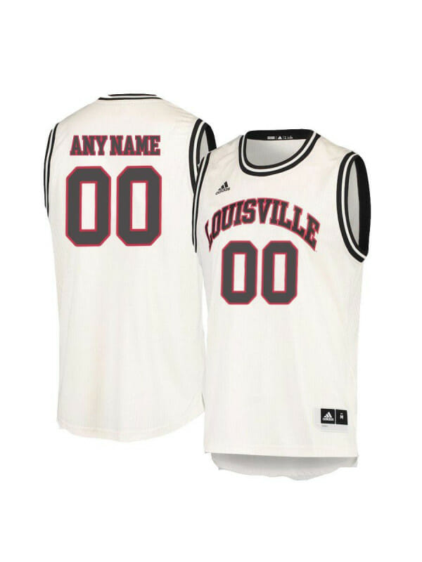 Custom Louisville Cardinals Jersey College Basketball Name and Number Cream Retro 1 Custom Louisville Cardinals Jersey College Basketball Name and Number Cream Retro
