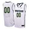 Custom Michigan State Spartans Jersey College Basketball Name and Number Elite Road White 3 Custom Michigan State Spartans Jersey College Basketball Name and Number Elite Road White