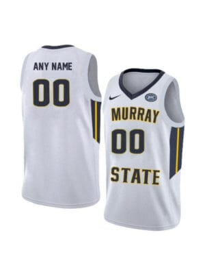 Custom Murray State Racers Jersey College Basketball Name and Number Elite White