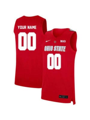 Custom Ohio State Buckeyes Jersey College Basketball Name and Number Elite Red