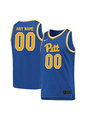 Custom Pittsburgh Panthers Jersey College Basketball Elite Blue