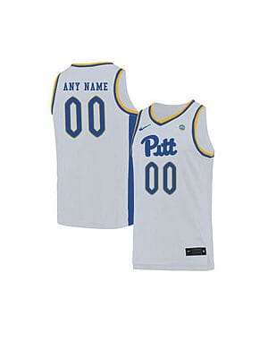Custom Pittsburgh Panthers Jersey College Basketball Elite White