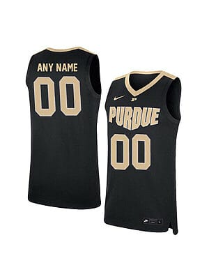 Custom Purdue Boilermakers Jersey College Basketball Name and Number Elite Black