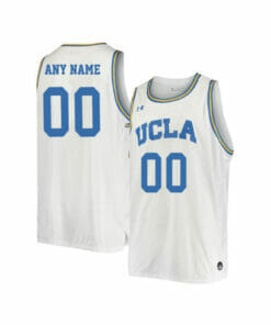 Custom UCLA Bruins Jersey College Basketball Name and Number Elite White Retro
