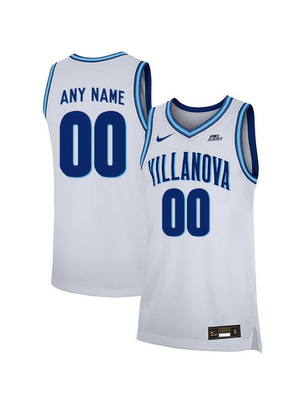 Custom Villanova Wildcats Jersey College Basketball Name and Number Elite White 1 Custom Villanova Wildcats Jersey College Basketball Name and Number Elite White