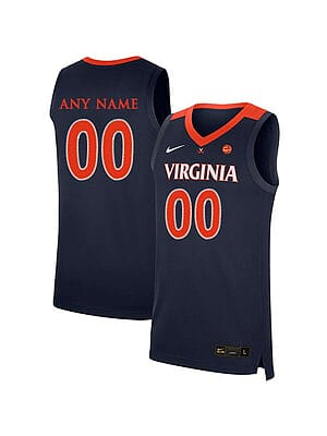 Custom Virginia Cavaliers Jersey College Basketball Name and Number Elite Navy 6 Custom Virginia Cavaliers Jersey College Basketball Name and Number Elite Navy