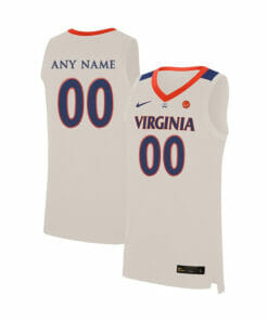 Custom Virginia Cavaliers Jersey College Basketball Name and Number Elite White