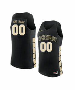 Custom Wake Forest Demon Deacons Jersey College Basketball Name and Number Elite Black
