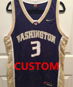 Custom Washington Huskies Jersey College Basketball Name and Number 2005 Team Signed Brandon Roy