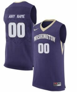 Custom Washington Huskies Jersey College Basketball Name and Number Purple Style