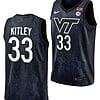 Elizabeth Kitley Jersey Virginia Tech Hokies College Basketball Black #33 6 Elizabeth Kitley Jersey Virginia Tech Hokies College Basketball Black #33