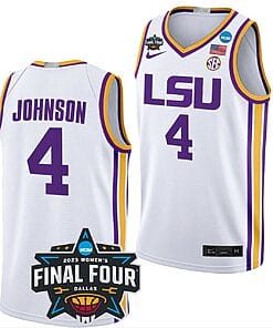 Flau'jae Johnson Jersey LSU Tigers College Basketball 2023 NCAA Final Four Garnet White #4