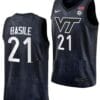 Grant Basile Jersey Virginia Tech Hokies College Basketball Swingman Black #21