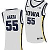 JLuka Garza Jersey Iowa Hawkeyes College Basketball White Swingman #55 7 JLuka Garza Jersey Iowa Hawkeyes College Basketball Black Swingman #55