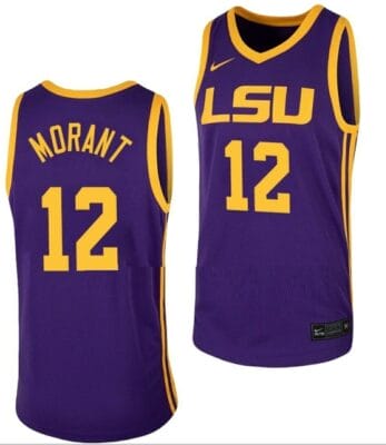 Ja Morant Jersey LSU Tigers College Basketball Purple #12