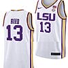 Jalen Reed Jersey LSU Tigers College Basketball Limited White #13 7 Jalen Reed Jersey LSU Tigers College Basketball Limited White #13