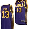 Jalen Reed Jersey LSU Tigers College Basketball Purple #13