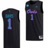Johnell Davis Jersey FAU Owls College Basketball 2023 NCAA March Madness Black #1