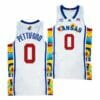 Bobby Pettiford Jersey #0 Kansas Jayhawks 2022 Sunflower Showdown White Basketball Jerseys