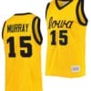 Keegan Murray Jersey Iowa Hawkeyes College Basketball Classic Gold #15