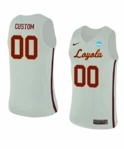 Loyola Ramblers Jersey Custom College Basketball Jerseys Name and Number Replica White