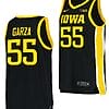 Luka Garza Jersey Iowa Hawkeyes College Basketball Black #55 6 Luka Garza Jersey Iowa Hawkeyes College Basketball Black #55