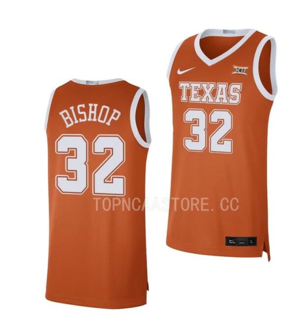 Men's #32 Christian Bishop Jersey Texas Longhorns College Basketball Jerseys 2 Men's #32 Christian Bishop Jersey Texas Longhorns College Basketball Jerseys Orange Limited