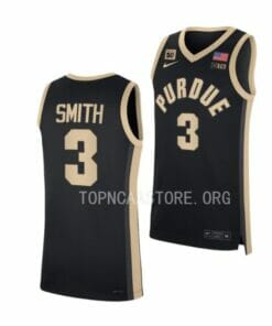 Men's #3 Braden Smith Jersey Purdue Boilermakers College Basketball Jerseys Black 2022