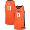Illinois Fighting Illini Kendall Gill Jersey #13 Stitch Orange College Basketball Jerseys 3 Illinois Fighting Illini Kendall Gill Jersey #13 Stitch Orange College Basketball Jerseys