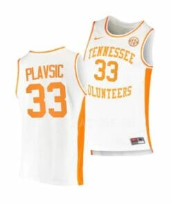 Men's #33 Uros Plavsic Jersey Tennessee Volunteers College Basketball Jerseys 5 Men's #33 Uros Plavsic Jersey Tennessee Volunteers College Basketball Jerseys White