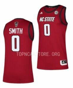Men's #0 Terquavion Smith Jersey NC State Wolfpack College Basketball Jerseys Red