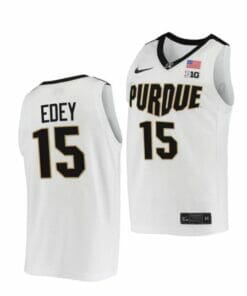 Men's #15 Zach Edey Jersey Purdue Boilermakers College Basketball Jerseys White 2022