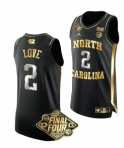 Men's #2 Caleb Love Jersey North Carolina Tar Heels College Basketball Jerseys Black