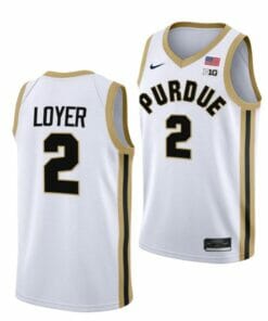 Men's #2 Fletcher Loyer Jersey Purdue Boilermakers College Basketball Jerseys white
