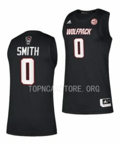 Men's #0 Terquavion Smith Jersey NC State Wolfpack College Basketball Jerseys Black