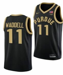 Men's #11 Brian Waddell Jersey Purdue Boilermakers College Basketball Jerseys Black