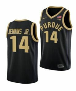 Men's #14 David Jenkins Jr Jersey Purdue Boilermakers College Basketball Jerseys Black