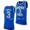 Men's #3 Kendric Davis Jersey Memphis Tigers College Basketball Jerseys 2 Men's #3 Kendric Davis Jersey Memphis Tigers College Basketball Jerseys Royal