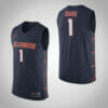 Illinois Fighting Illini #1 Trent Frazier Jersey Limited College Basketball Jerseys Navy