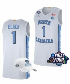 Men's #1 Leaky Black Jersey North Carolina Tar Heels College Basketball Jerseys White
